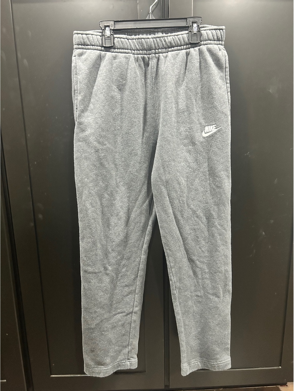 Nike Men's Gray Fleece Jogger Sweatpants Size M